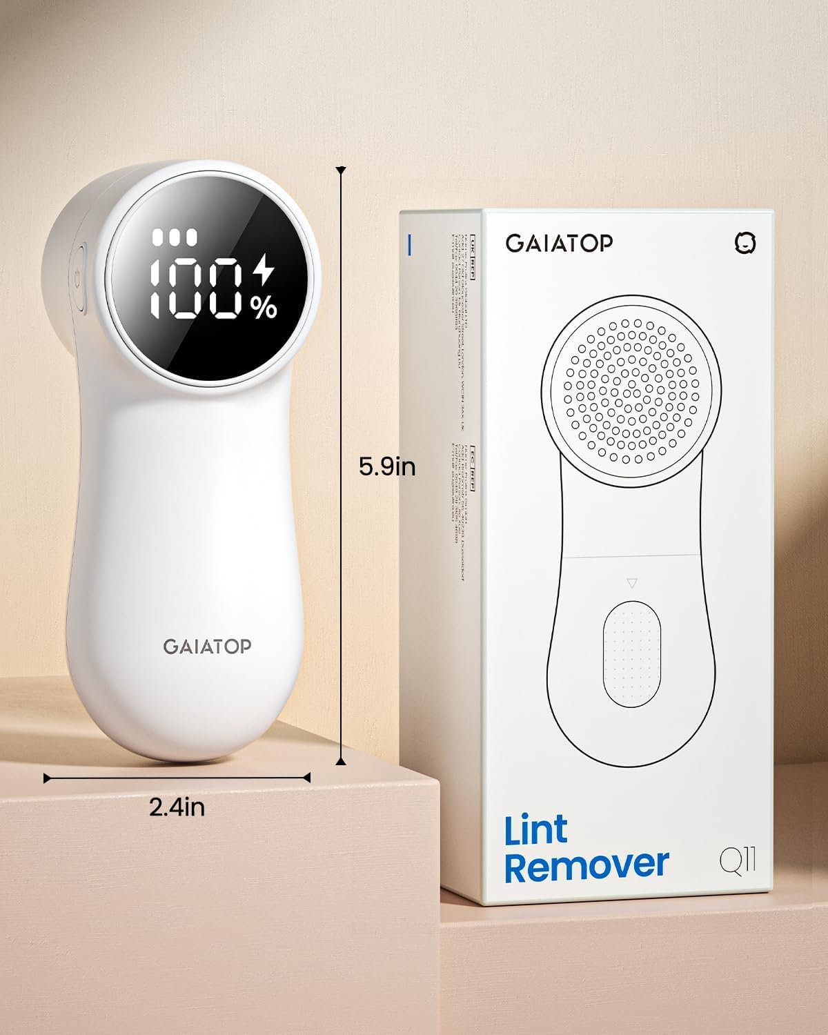 Fabric Shaver Rechargeable Lint Remover 3 Speeds 